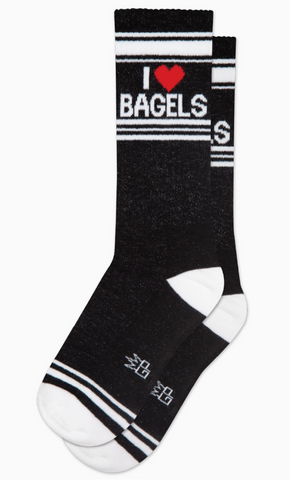 I (heart) Bagels Gym Crew Socks