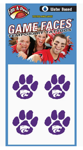 Powercat in Pawprint Water Temporary Tattoos