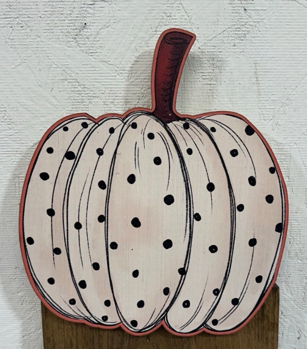 Polka Dot Pumpkin Topper