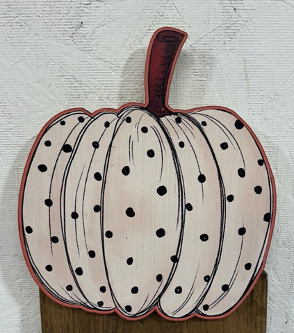 Polka Dot Pumpkin Topper