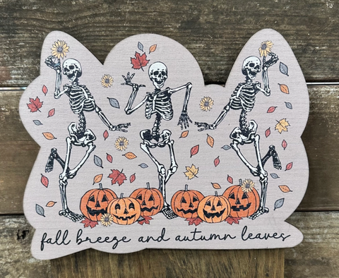 Fall Skeleton Topper