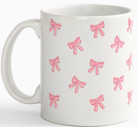 Pink Coquette Bows Mug