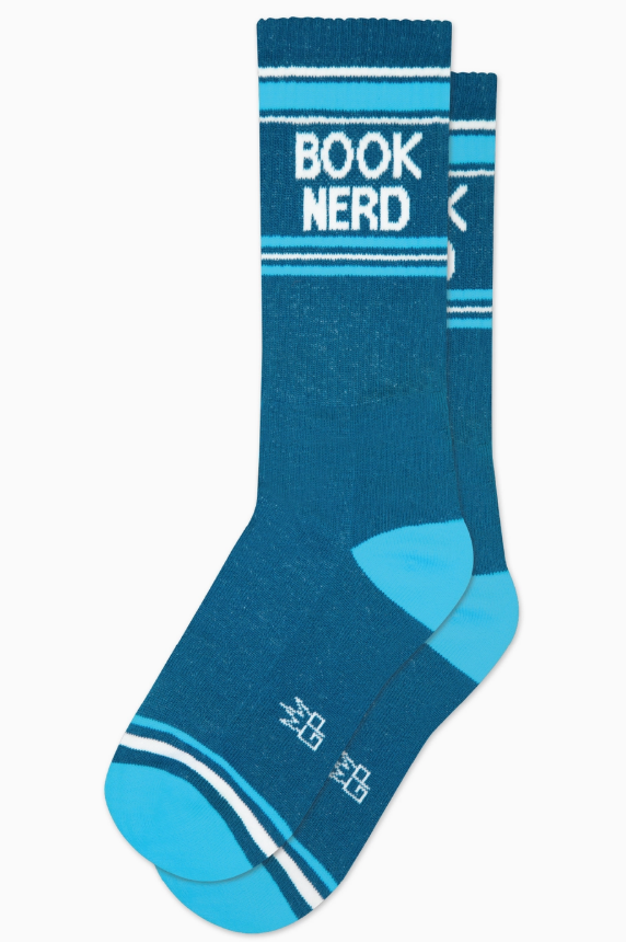Book Nerd Gym Crew Socks