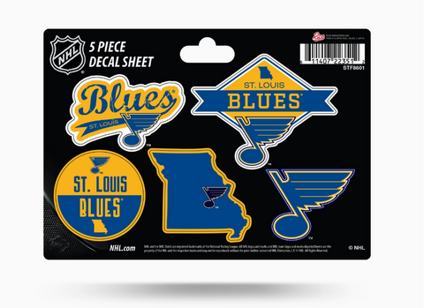 NHL St. Louis Blues 5-Piece Sticker Sheet