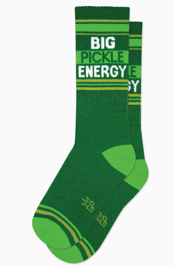 Big Pickle Energy Gym Crew Socks