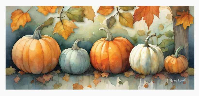 Watercolor Pumpkin Patch Sassafras Switch Mat