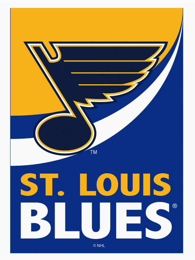 St. Louis Blues Burlap Garden Flag
