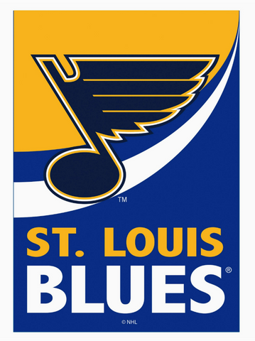 St. Louis Blues Burlap Garden Flag