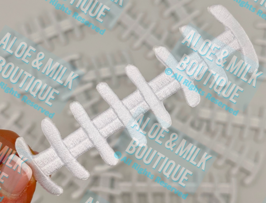 Football Laces Hat Patch