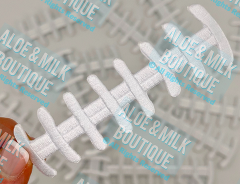 Football Laces Hat Patch