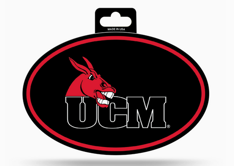 NCAA Central Missouri Full Color Oval Sticker