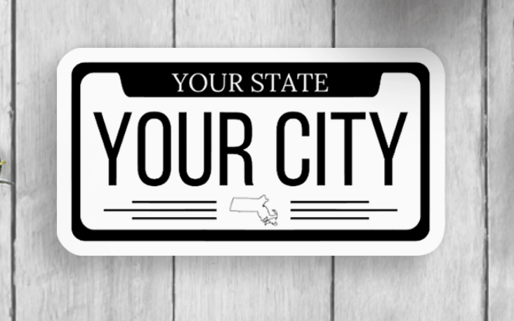 Eureka, Missouri State License Plate Vinyl Sticker