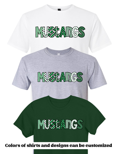 Mustangs Mixed Letters