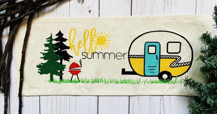 Hello Summer Camper Panel