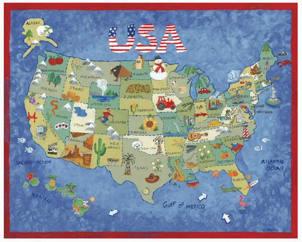 USA Map Puzzle by Sapna - 500 Pieces