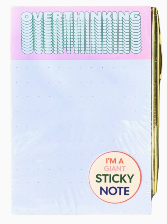 Overthinking Sticky Notepad