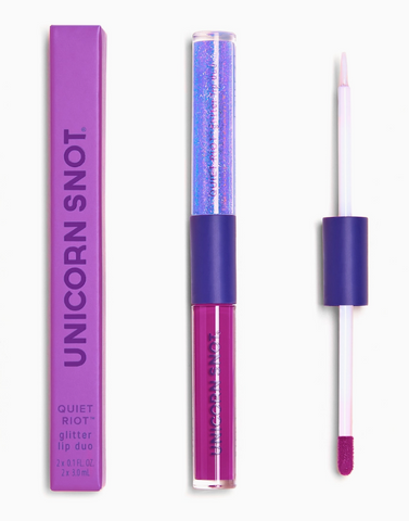 Quiet Riot 2-in-1 Glitter Lip Duo - Purple (Astro)