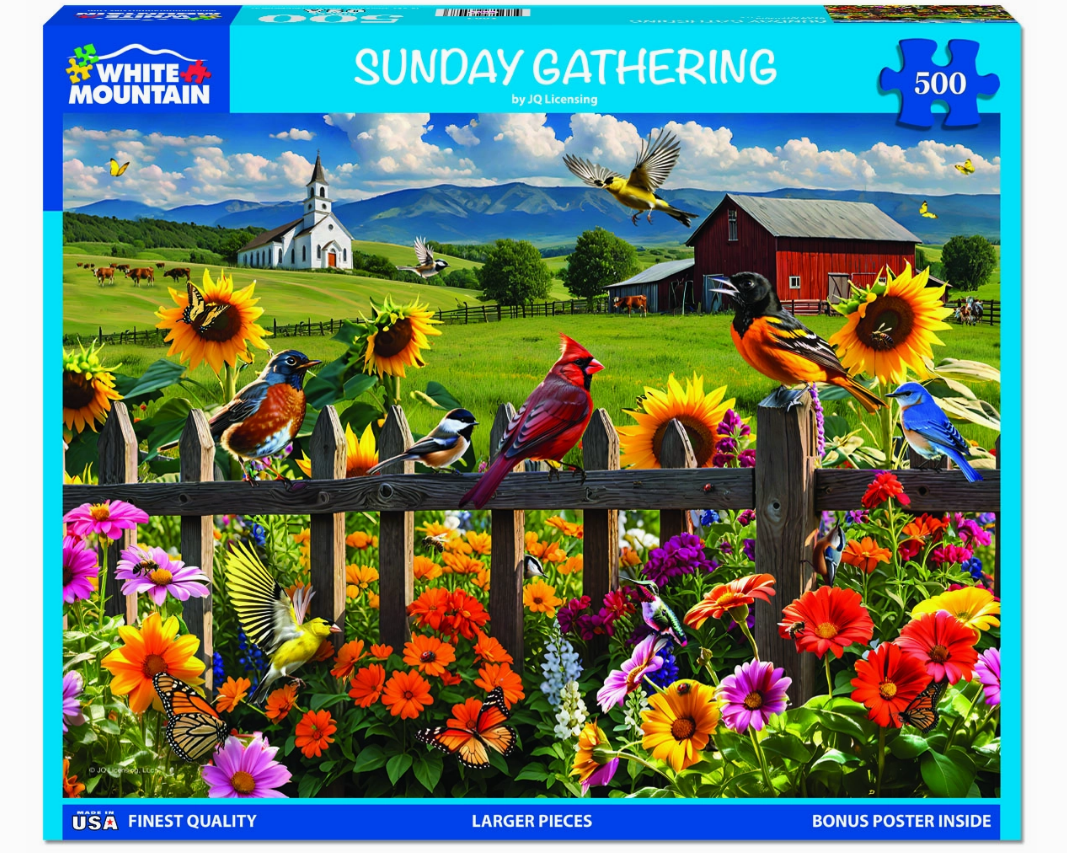 Sunday Gathering - 500 Piece Jigsaw Puzzle