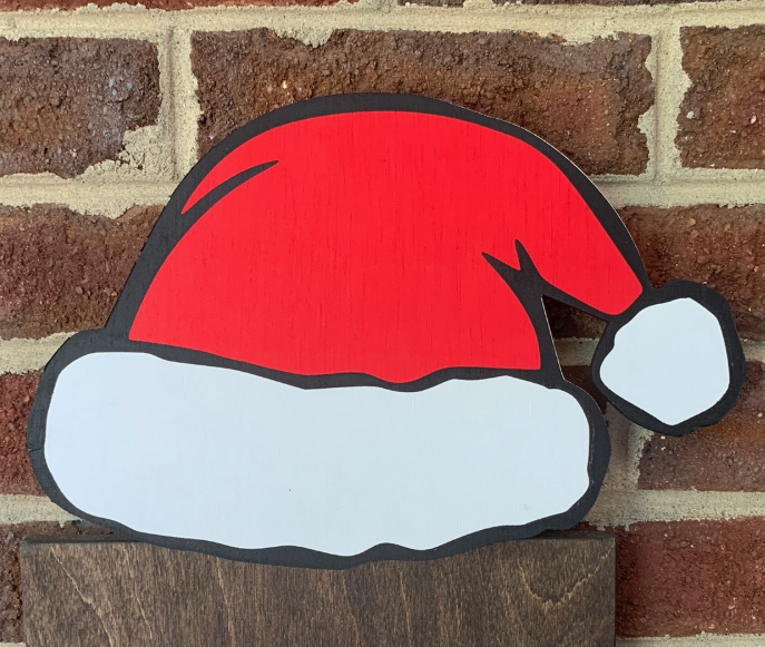 Santa Hat Topper
