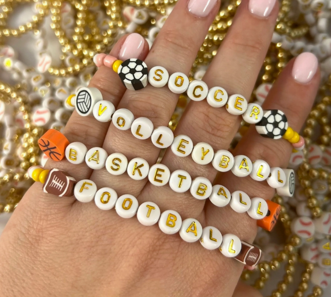 Sports Word Stretchy Bracelets