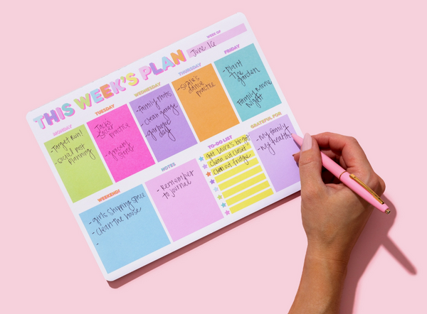 "This Week's Plan" Weekly Planner Pad