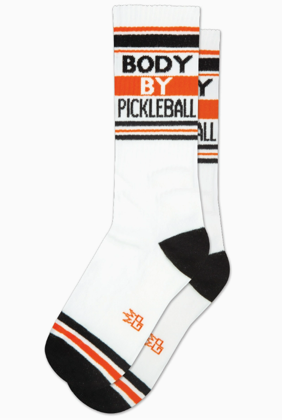Body By Pickleball Gym Crew Socks
