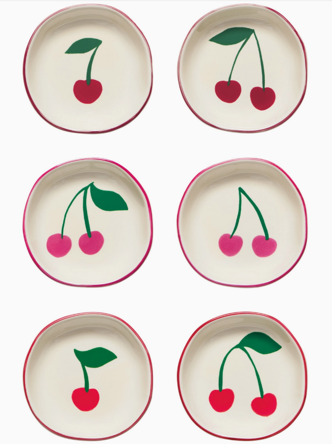 Very Cherry Pinch Bowls Set of 6 Assorted