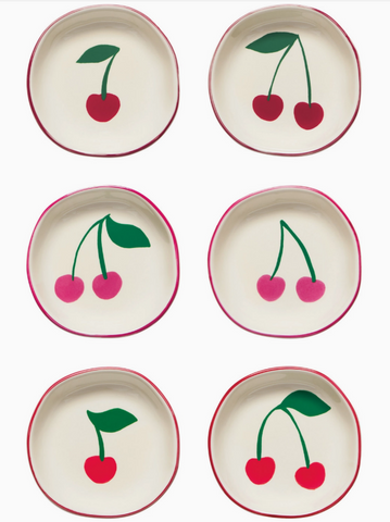 Very Cherry Pinch Bowls Set of 6 Assorted