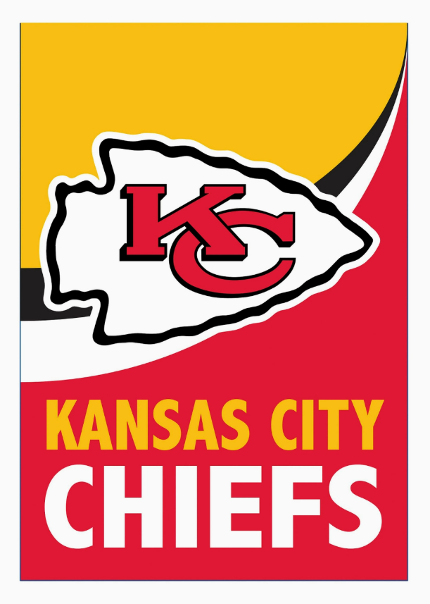Kansas City Chiefs Burlap Garden Flag
