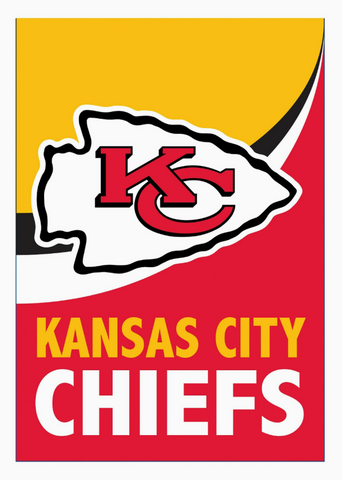 Kansas City Chiefs Burlap Garden Flag