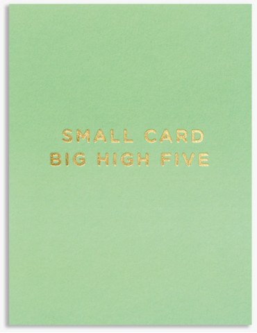 Small Card Big High Five - Lagom Congratulations Card