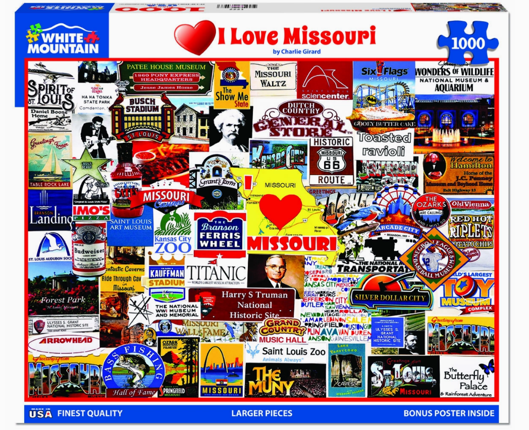 I Love Missouri - 1000 Piece Jigsaw Puzzle