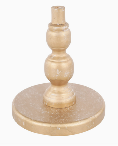 Decorative golden wooden topper for welcome signs or other sign