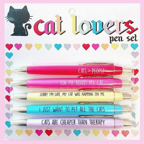 Cat Lovers Pen Set